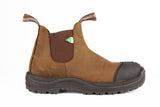 Work & Safety w/Rubber Toe Cap - Saddle Brown