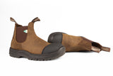 Work & Safety w/Rubber Toe Cap - Saddle Brown