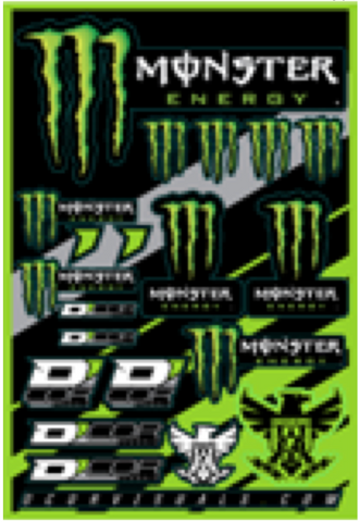 Monster Energy Decal Sheet - 4mm