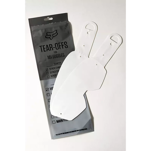 Airspace/Main Standard Tear Offs - Clear 20pk
