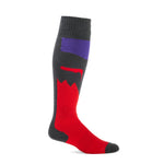 180 Flora Sock - Grey/Red