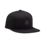 Fox Head Snapback Hat - Black/Charcoal