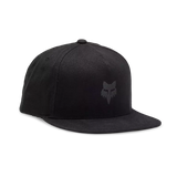 Fox Head Snapback Hat - Black/Charcoal
