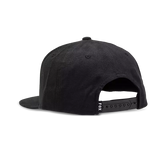Fox Head Snapback Hat - Black/Charcoal