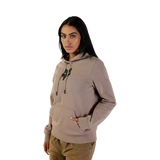 Women's Fox Head Pullover Fleece - Taupe