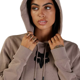 Women's Fox Head Pullover Fleece - Taupe