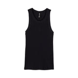 Women's Wordmark Rib Tank - Black