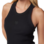 Women's Wordmark Rib Tank - Black