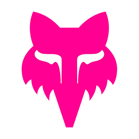 Fox Head 7'' Sticker - Pink