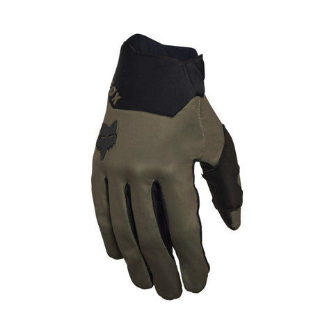 Defend Wind Off Road Glove - Olive Green