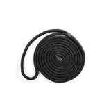 Double Braided Dock Line 10' - 3/8″ - Black Nylon