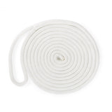 Double Braided Dock Line 20 ft - 3/8″ - White Nylon