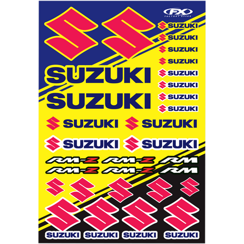 OEM Sticker Sheet - Suzuki