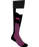 Youth Girl's 180 Flora Sock - Black/Pink