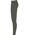 Women's Fox Head Legging - Olive Green