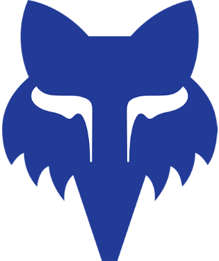 Fox Head 4" - Blue