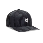 Fox Head Camo Tech Flexfit Hat - Black Camo