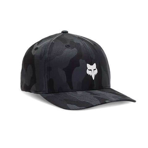 Fox Head Camo Tech Flexfit Hat - Black Camo