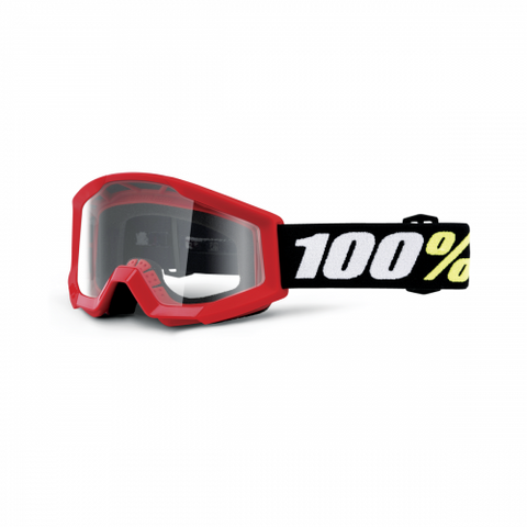 Strata Mini Goggles - Red / Clear Lens