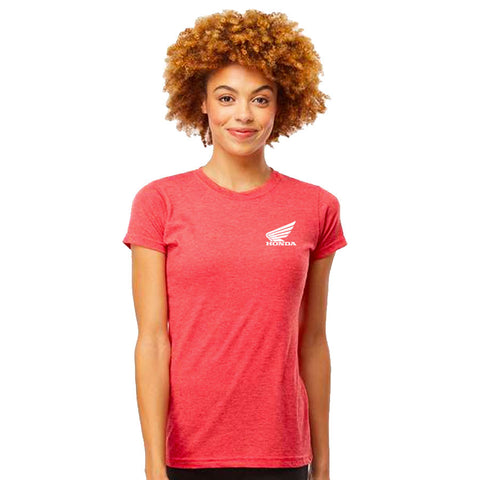 Ladies Deluxe Blend Tee - Red