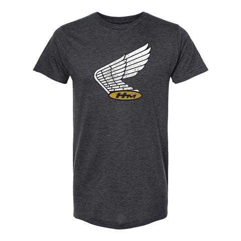 Vintage Honda Wing Tee - Charcoal