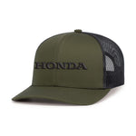 Mesh Back Adjustable Honda Hat - Green