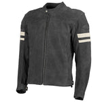 Men's Classic 92 Leather Jacket - Black/White