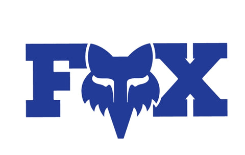 Fox Head 3'' Sticker - Blue