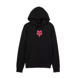 Women's Fox Head Fleece Pullover - Black/Pink