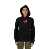 Women's Fox Head Fleece Pullover - Black/Pink