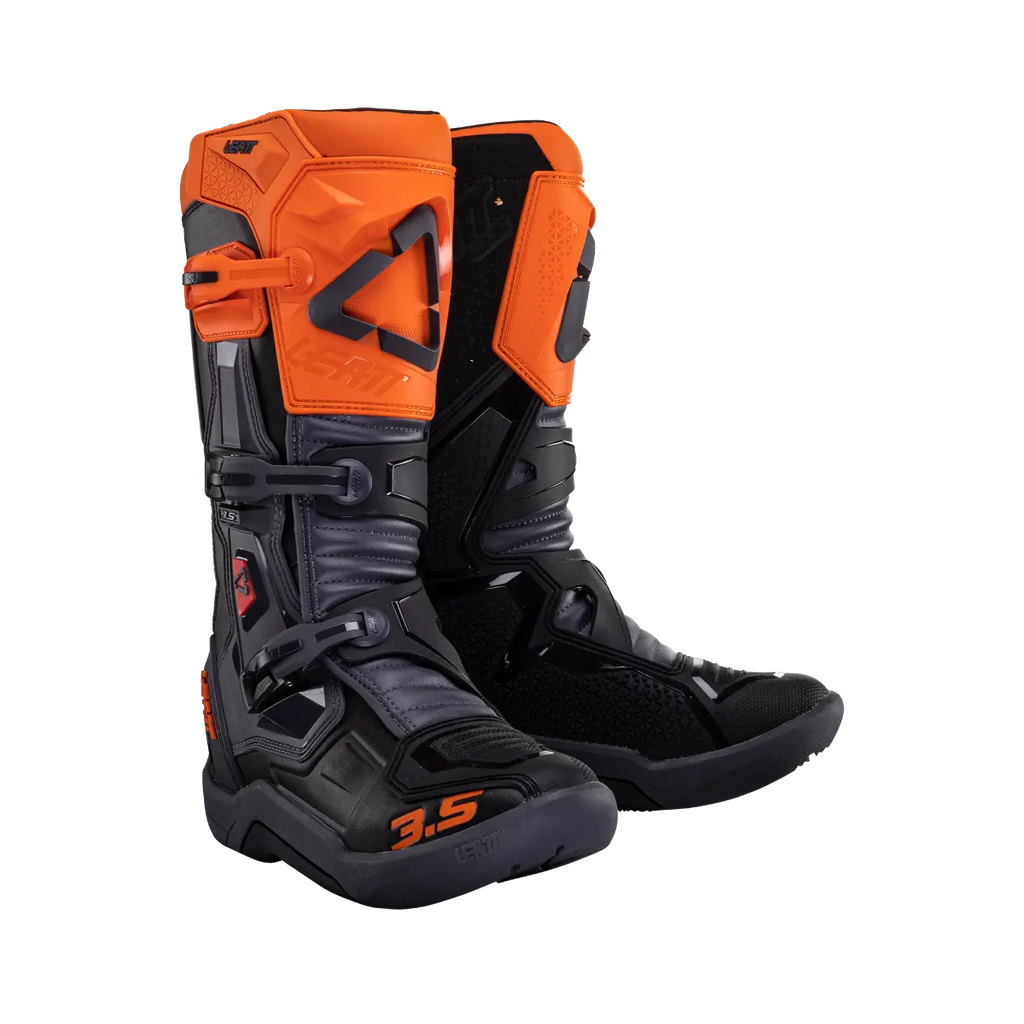 Black and online orange motorcycle boots