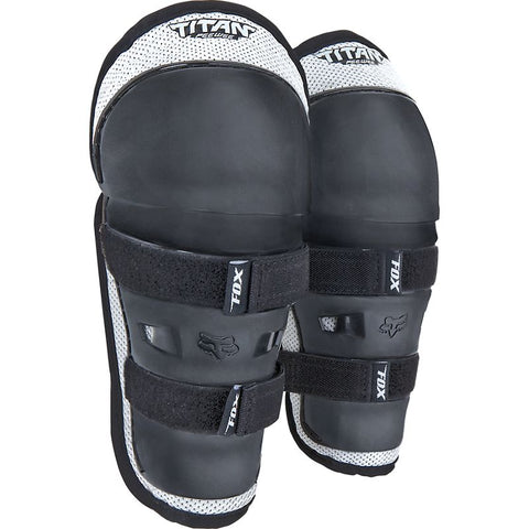 PeeWee Titan Knee/Shin Guard - Black/Silver