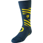 Youth Whit3 Label Muse Sock - Navy/Yellow