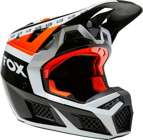 V3 RS Dvide Helmet - Black/White/Orange