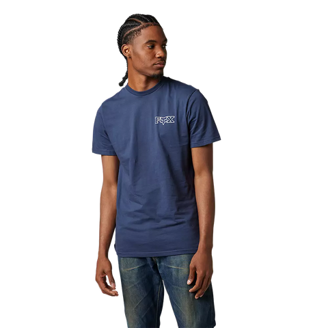 Out And About S/S Premium Tee - Deep Cobalt