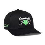 Fox X Kawasaki Flexfit Hat - Black