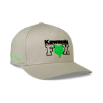 Fox X Kawasaki Flexfit Hat - Steel Grey