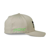 Fox X Kawasaki Flexfit Hat - Steel Grey