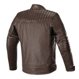 Crazy Eight Leather Jacket - Brown