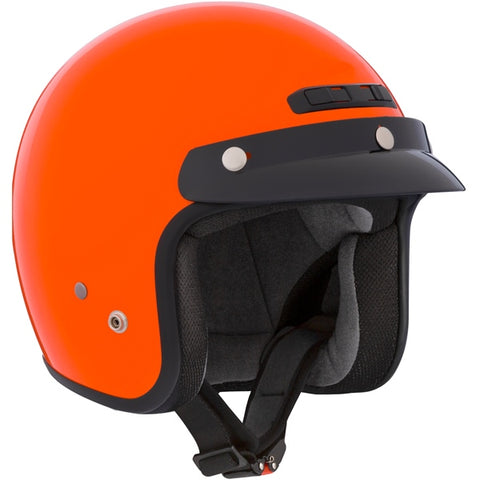 VG200 Open Face Helmet - Solid Orange