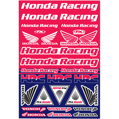 Honda Racing Decal Kit