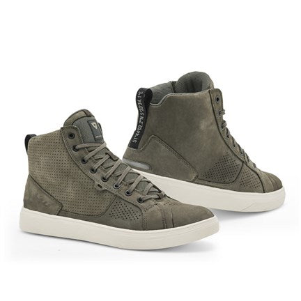 Arrow Shoes - Olive Green/White