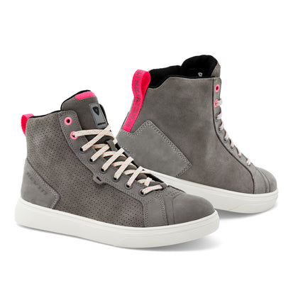 Ladies Arrow Shoes - Light Grey/White