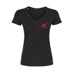 Ladies Slim Fit V-Neck - Black