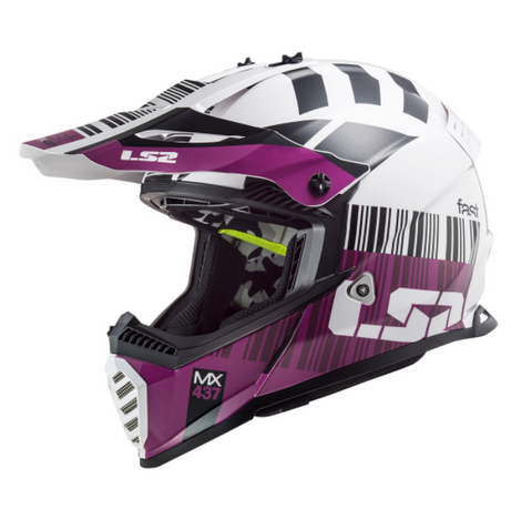 Gate Helmet - XCode - Gloss White/Violet