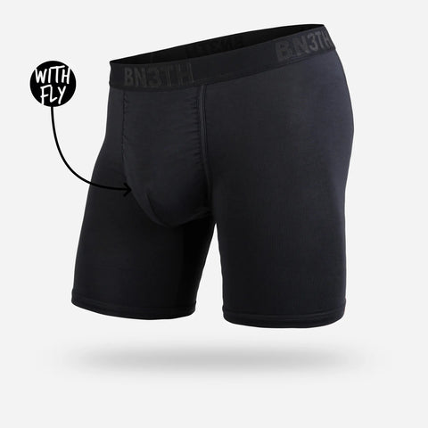 Classic Boxer Brief With Fly - Black