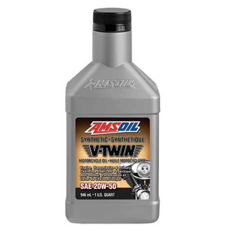 20W-50 Synthetic V-Twin Motorcycle Oil - 946ML
